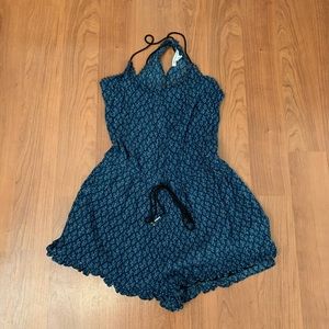 American Eagle Blue Romper